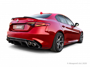 Sportovní výfuk Evolution Line (titan) pro Alfa Romeo Giulia Quadrifoglio 2017 