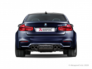 Zadní difuzor z uhlíkových vláken (karbon, lesklý) pro BMW M4 (F82, F83) - OPF/GPF 2020 