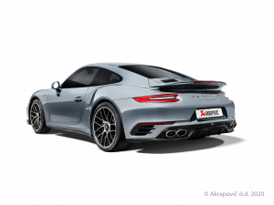 Zadní difuzor z uhlíkových vláken (karbon, lesklý) pro Porsche 911 Turbo / Turbo S (991.2) 2017 