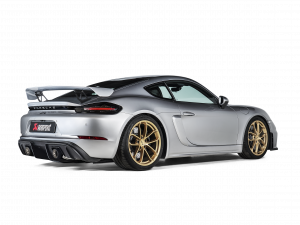 Tail pipe set (Titanium) - Black pro Porsche 718 Cayman GTS 4.0 / Boxster GTS 4.0 - OPF/GPF 2020 