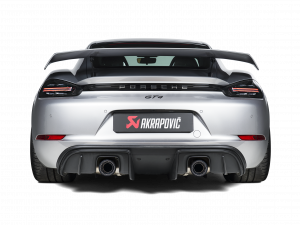 Tail pipe set (Titanium) - Black pro Porsche 718 Cayman GT4 / Spyder 2022 