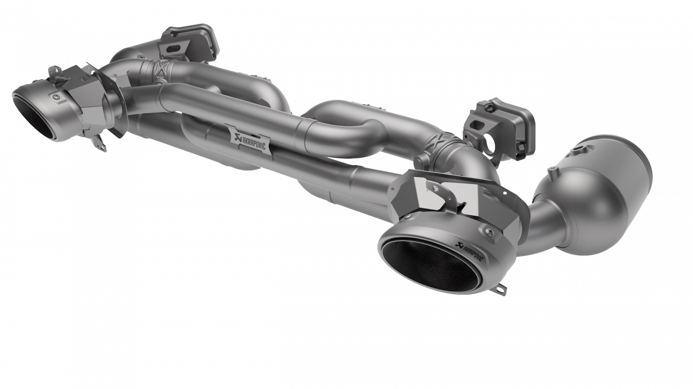 Výfuk Slip-On Race Line (titan) pro Porsche 911 Turbo / Turbo S / Cabriolet (992) 2020
