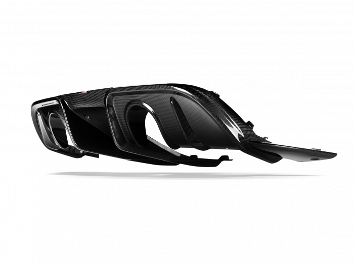 Zadní difuzor z uhlíkových vláken (karbon, vysoký lesk) pro Porsche 718 Cayman GT4 RS 2024 