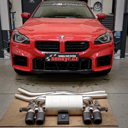 Pro BMW M2 generace G87 jsou k dispozici díly Akrapovič...