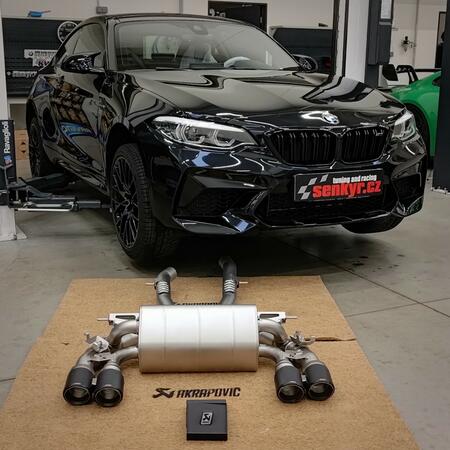 Instalace výfuku Akrapovič do BMW M2 stávající...